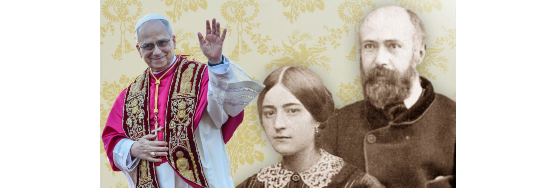 Pape Léon XIV Sainte Thérèse Saints Louis et Zélie Martin