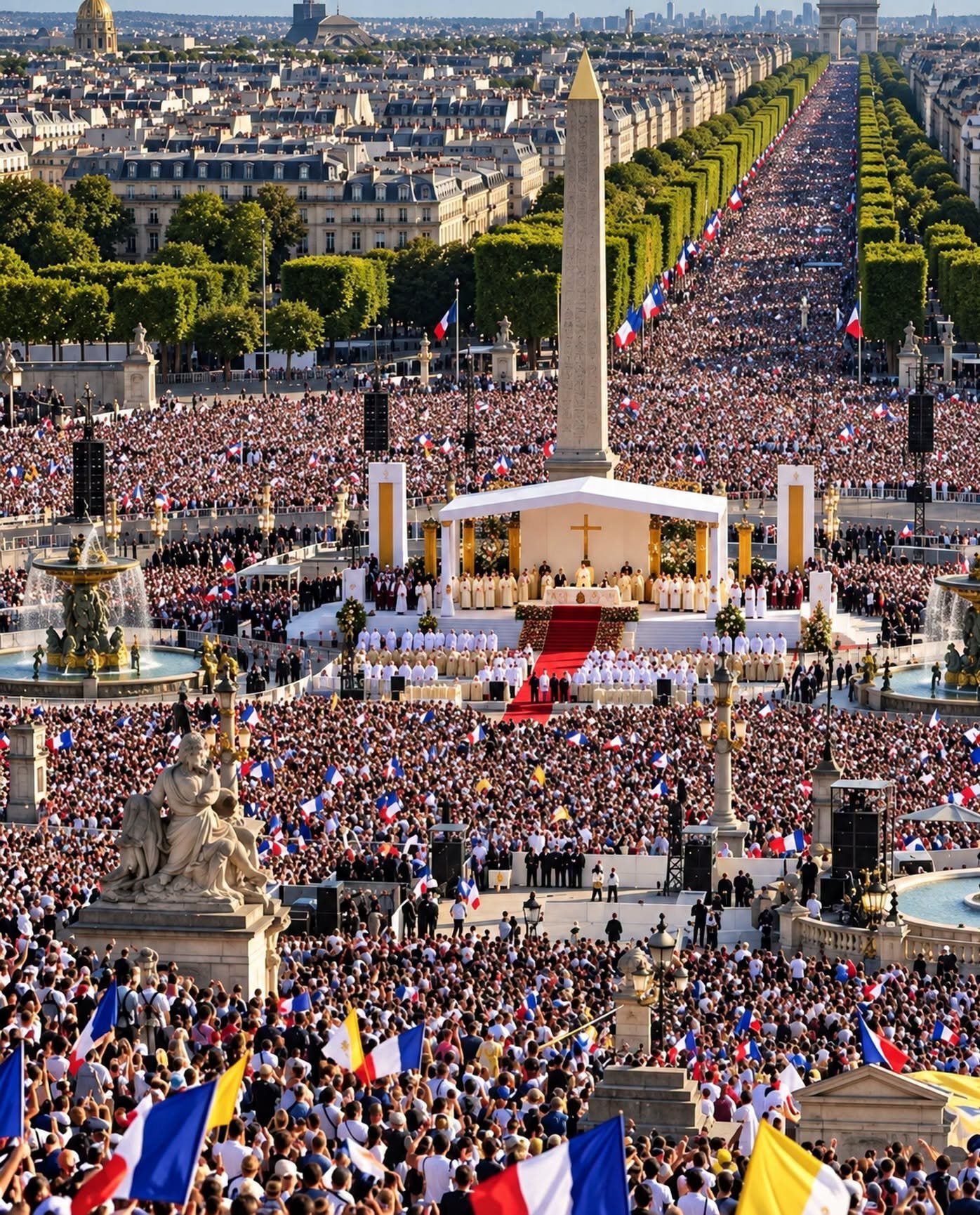 De cette belle ville de Paris, je prie avec ferveur pour que l’eau vive de l’Esprit Saint se répande sur toute la France